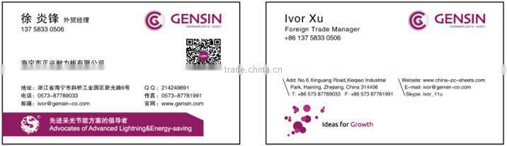 UV Coated Twinwall Hollow Polycarbonate Sheet Greenhouse