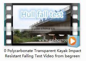 PC 2 seat clear bottom transparent pedal boats for sale