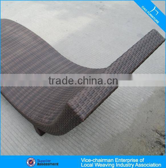 Modern Rattan Furniture Garden Sun Lounger rattan pool Lounge Chair CF739