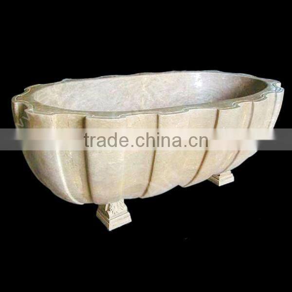 High Polished Natural Stone Bathtub for Sale