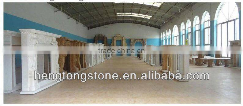 Hunan White Marble Fireplace Surround