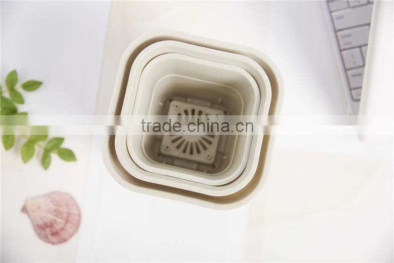 Plastic Tall Fleshiness Square Flower Pot