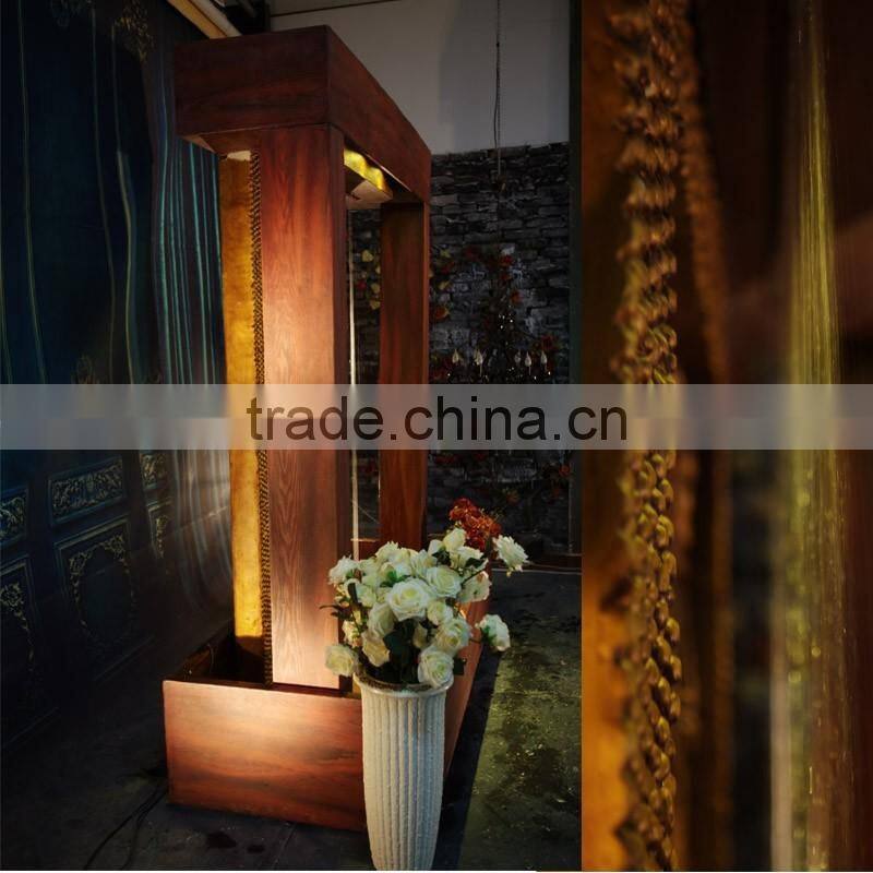 Wall Decoration LED Indoor Polyresin Buddha Statue Water Fountain