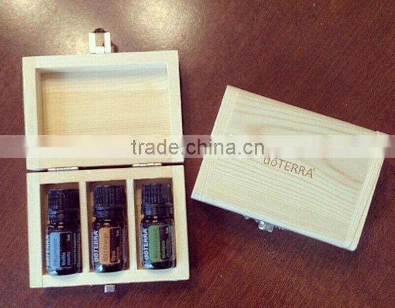 2015 top grade latest design handmade decorative wooden essential oil packing box