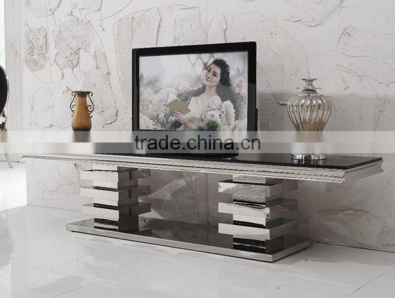 E414 Xinqing Modern Living Room Stainless Steel TV Stand