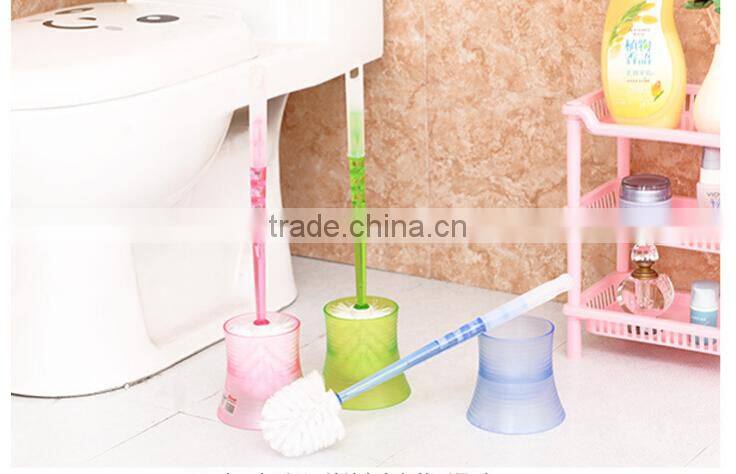 Q096 family bathroom curved handle toilet brush with holder