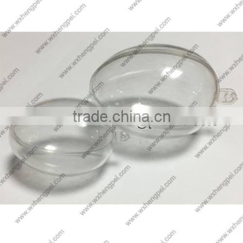 Cleverish portable cute transparent ellipse plastic storage jewelry wedding box kit