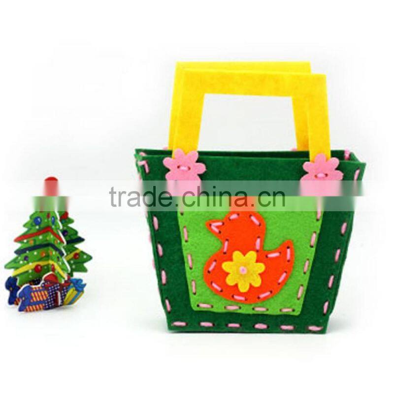 16053006 factory directly selling for Children handmade ready cutting felt bag kit