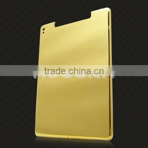 Luxury gold back cover for iPad Pro 24k gold plated back housing