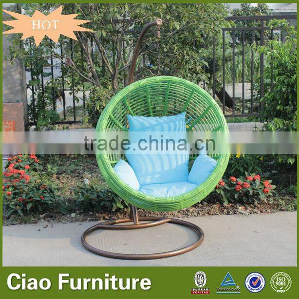 Outdoor wicher furniture hanging hammock patio rattan swings