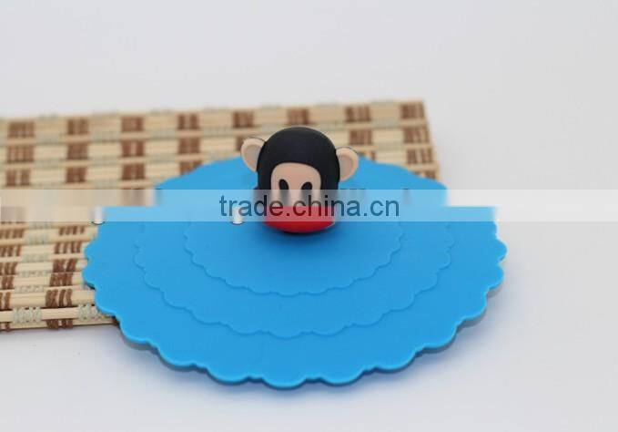 2014 wholesale cute popular silicone cup lid silicone cup cover