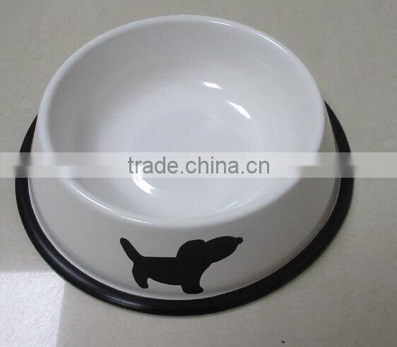 Fashionable Shallow pet bowl dog cat feeder with high quality