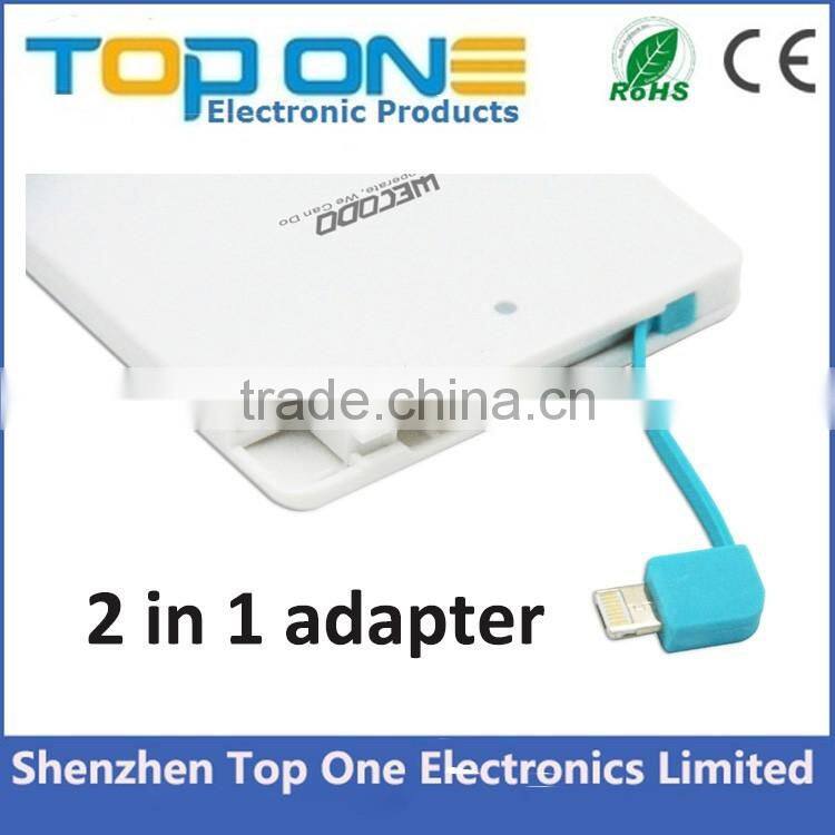 2017 Best souvenir gadget product mini portable power bank 2200mah, USB Travel mobile phone charger