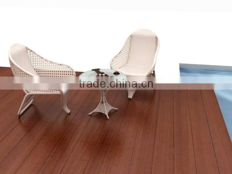 outdoor rattan garden chair and table