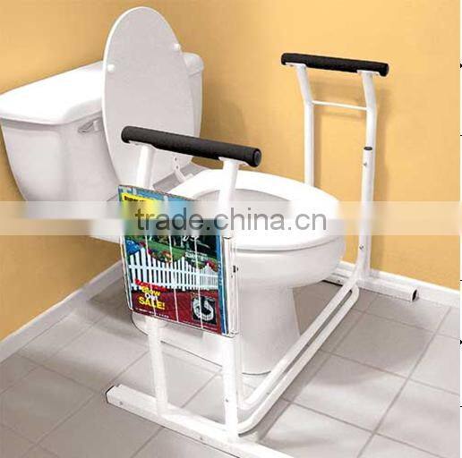 Bathroom shower chair with armrest and backrest