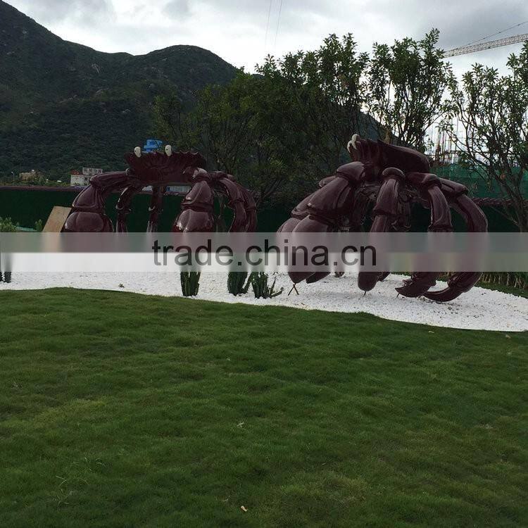 Fiberglass crab figure statue