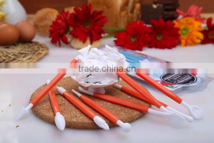 Wholesale plastic cake decorating tools/plastic cupcake decorating tools set
