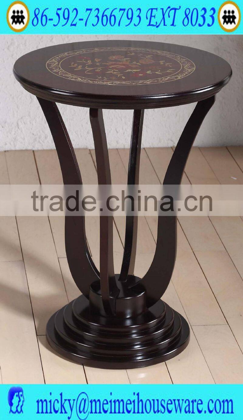 round unique wooden flower stand ,coffee tables
