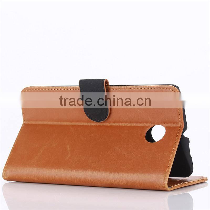 High quality crazy-horse PU card bumper/pocket cell phone case for LG