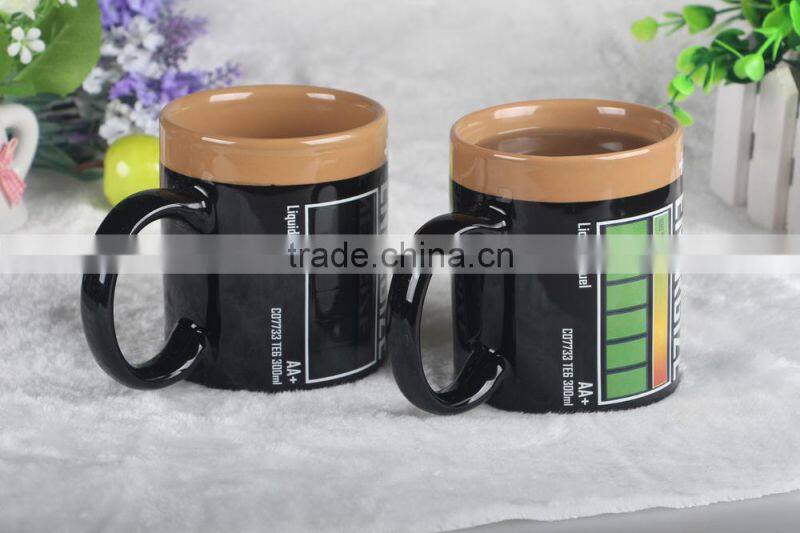 Magic Battery Ceramic Mug Color Changing Cups