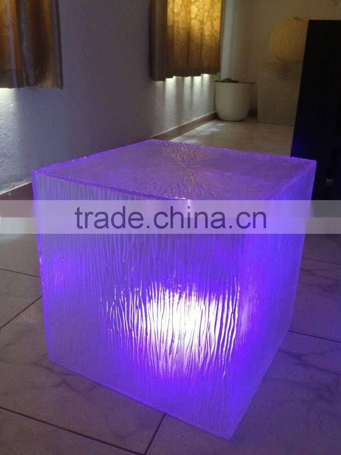illuminated led bar table/led plastic furniture/bar table furniture