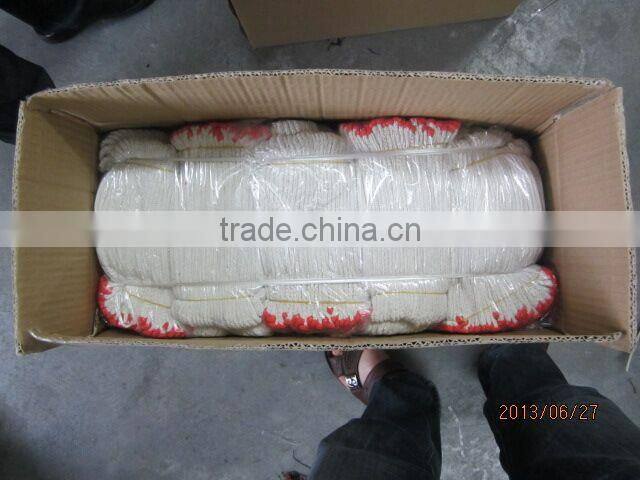 DDSAFETY 2017 13 Gauge 3 Threads Long Cuff Natural Cotton String Knitted Safety Gloves