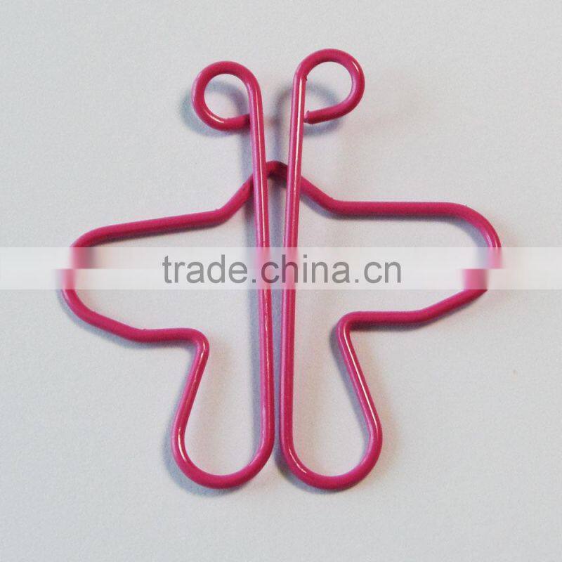 Decorative customer shaped fancy butterfly paper clips