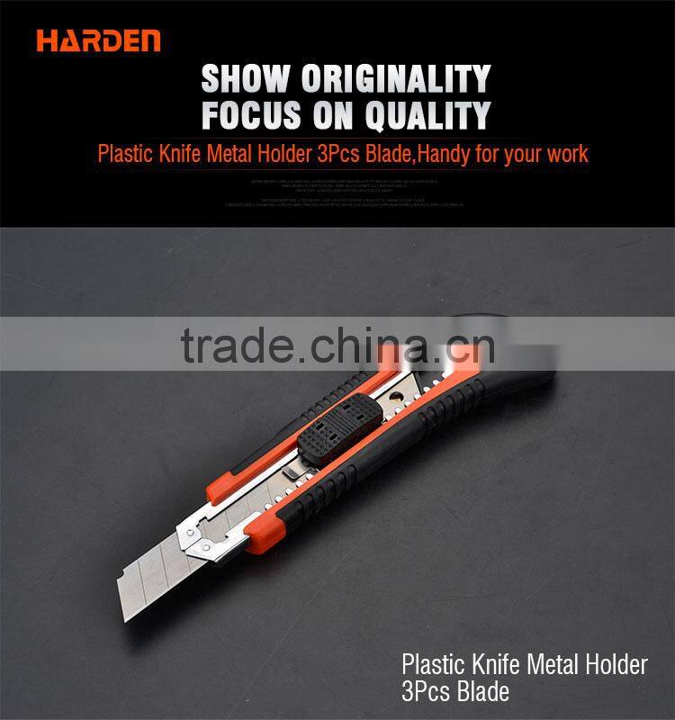 Hot Selling High Quality Low Price Plastic Cutting Tools Metal Holder 3Pcs Blade Pocket Knife