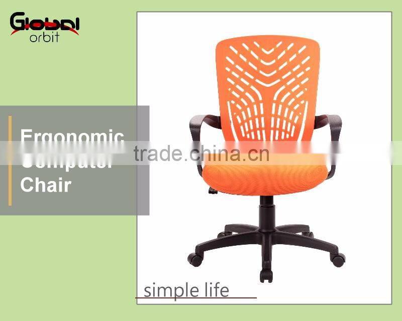 High quality computer chair modern design dining chair with chrome legs