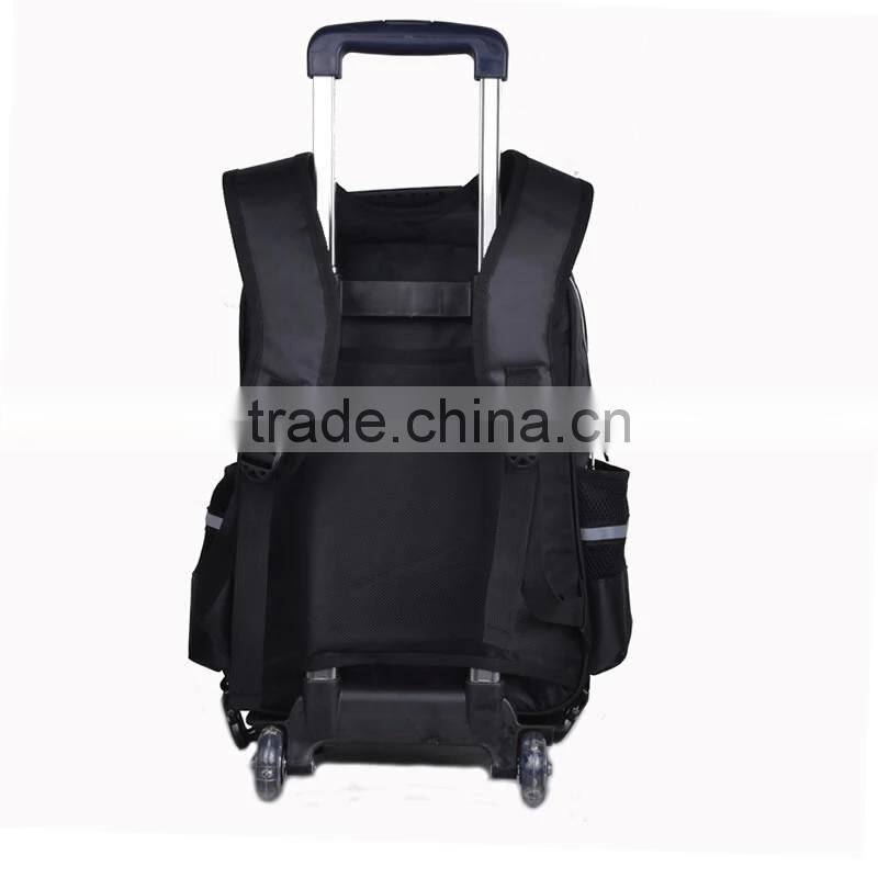 2015 Hot sale school trolley bag with wheels for teens