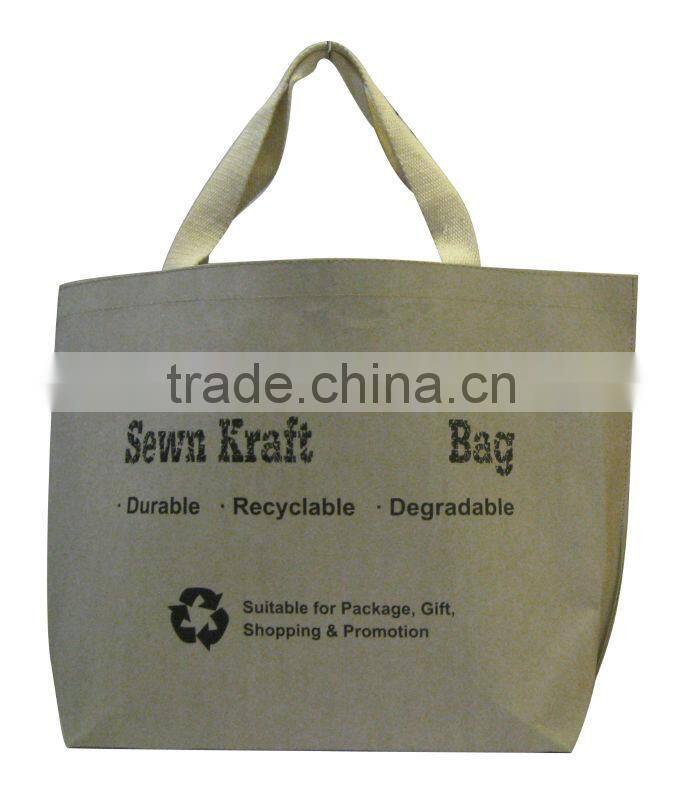 New Material -- Washable Kraft Paper-- Fashion Shoulder Tote Bag