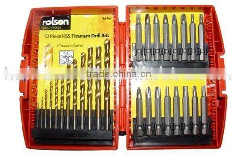 28pcs HSS Titanium Drill &Bit Set