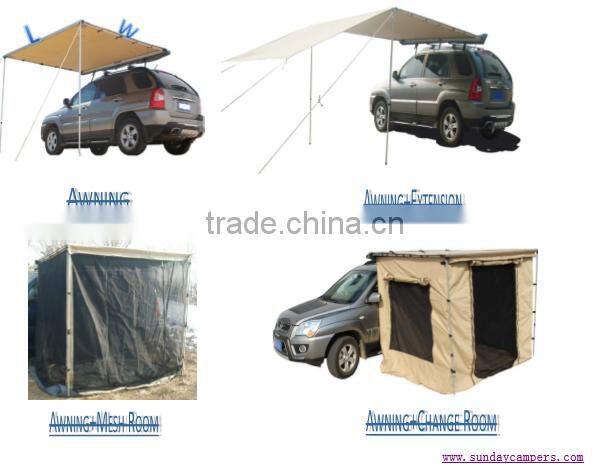 2017 4x4 4WD offroad vehicle side awning for cars awnings