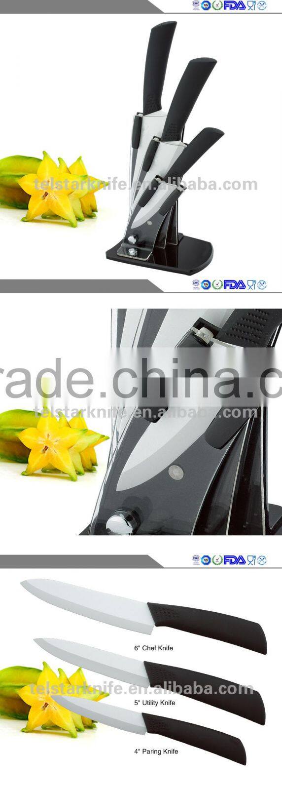 4 Pcs Ceramic Royal Kitchen Knife Set