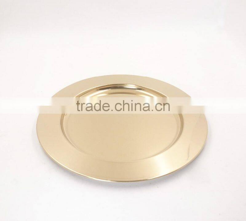 wholesale flat bottom elegant seafood tray/stainless steel salad plate set