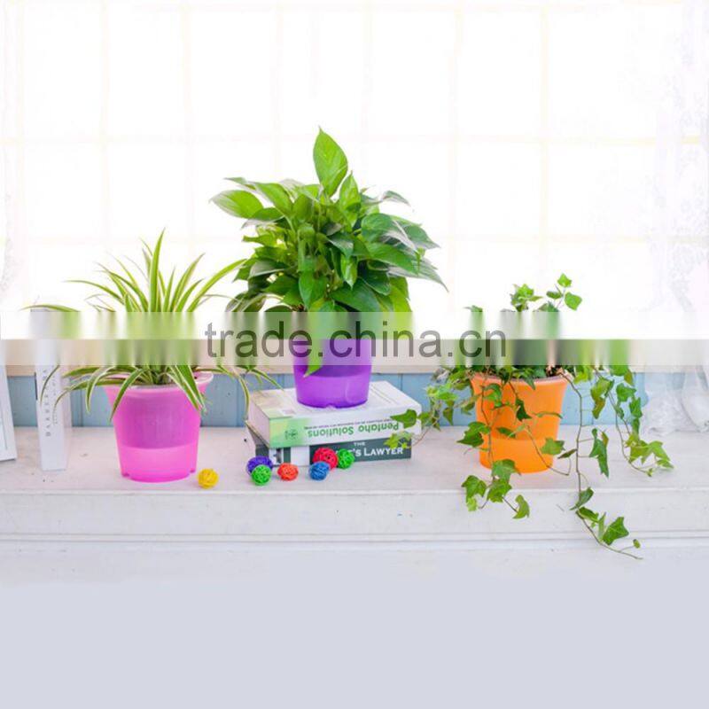 household plastic garden self watering flower pot