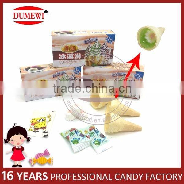 DIY Ice Cream Marshmallow with Jam and Tattoo