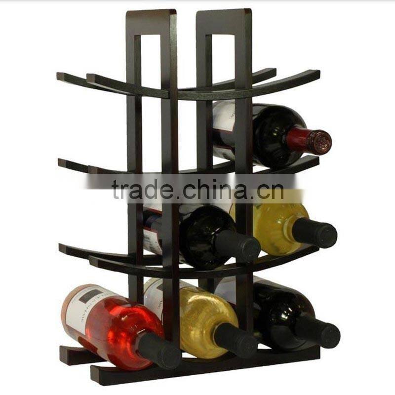 Hot sale eco-friendly bamboo wine bottle holder bamboo wine rack