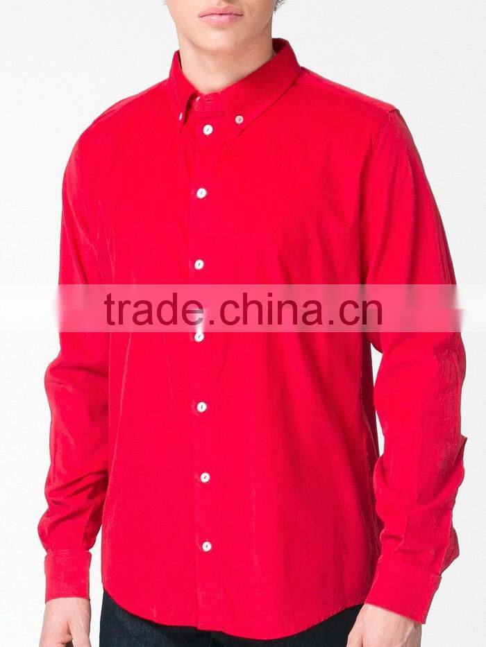 The classic collared button-down shirts comfy 100% Cotton white shirts