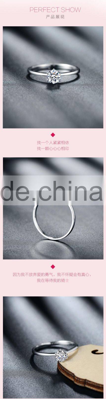 Fashion Finger Ring Designs Women Platinum Wedding Ring Price