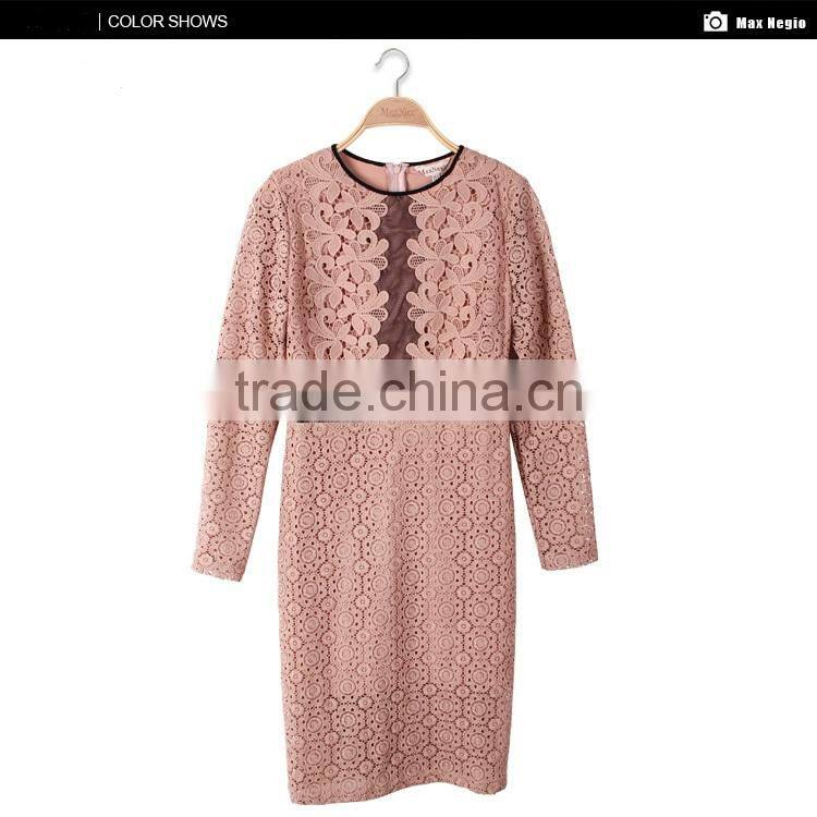 New Women Fashion Knee Length Slim Pencil Hand Embroidery Designs For Dress