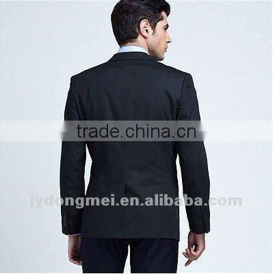 100%wool mens classic suit navy
