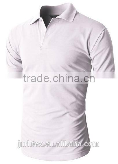 Trade assurance 100 cotton fabric custom men plain polo shirt import