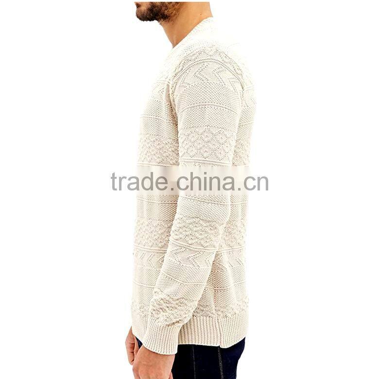 round neckline polyester sweater designs pictures for man