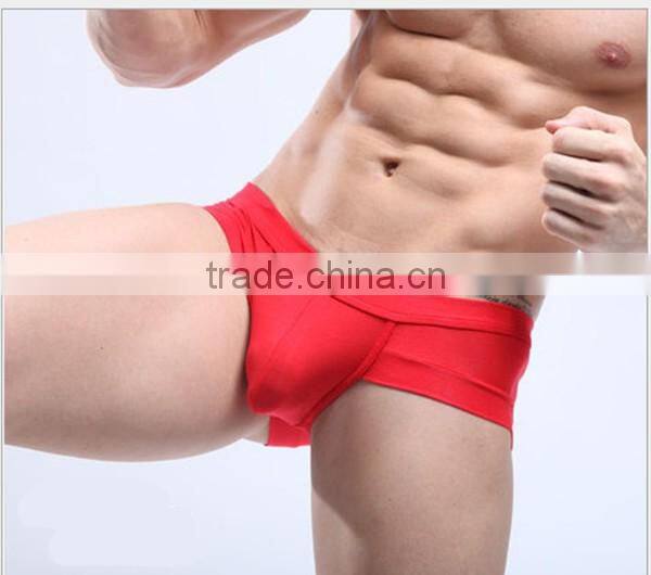 Hot sale low moq. apparel of fun brand men's 3D U convex design sexy men briefs