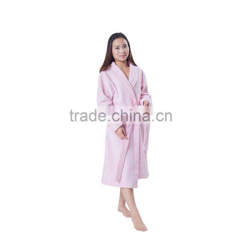 Promotional top quality custom color orange bathrobe