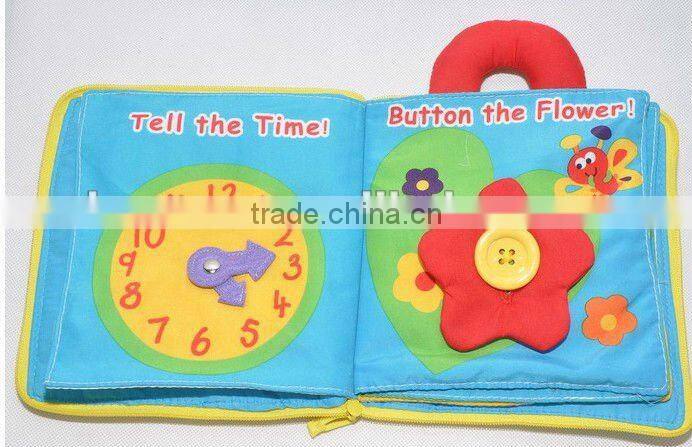 handmade fabric baby cloth book