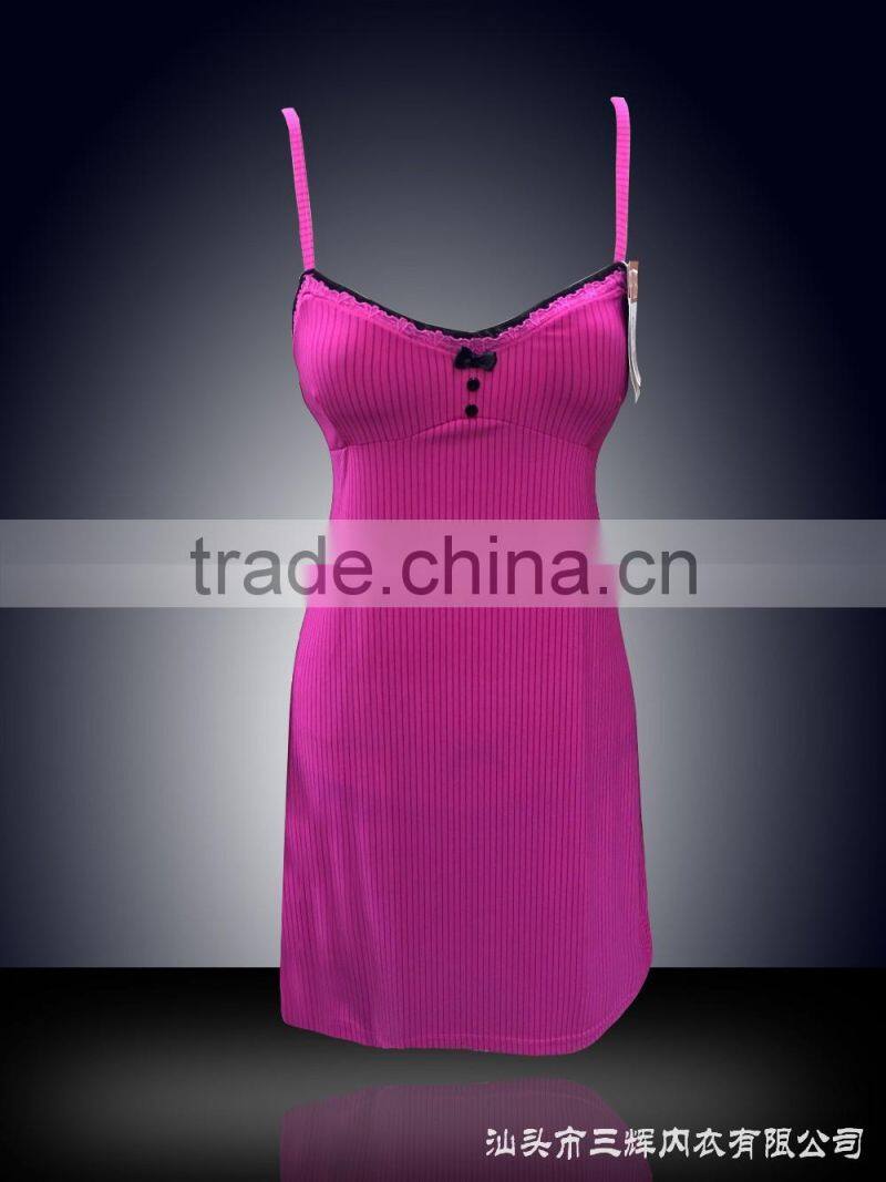 sexy sleepwear with fantasitic decorative flower lace