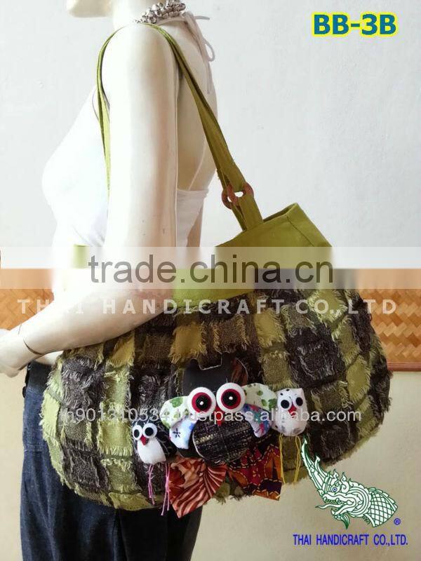 Thai shoulder bag Patchwork OWL Design