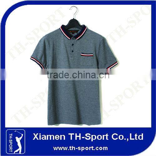 Dri Fit Golf Shirts Wholesale with Front Pocket